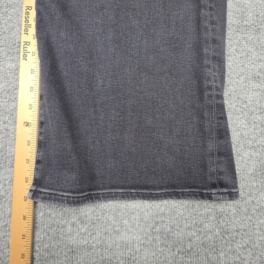 FRAME Le Slim Palazzo Jeans Women's Fits 28 x 29 Black "Destroyer" Wide Leg - Picture 12 of 14